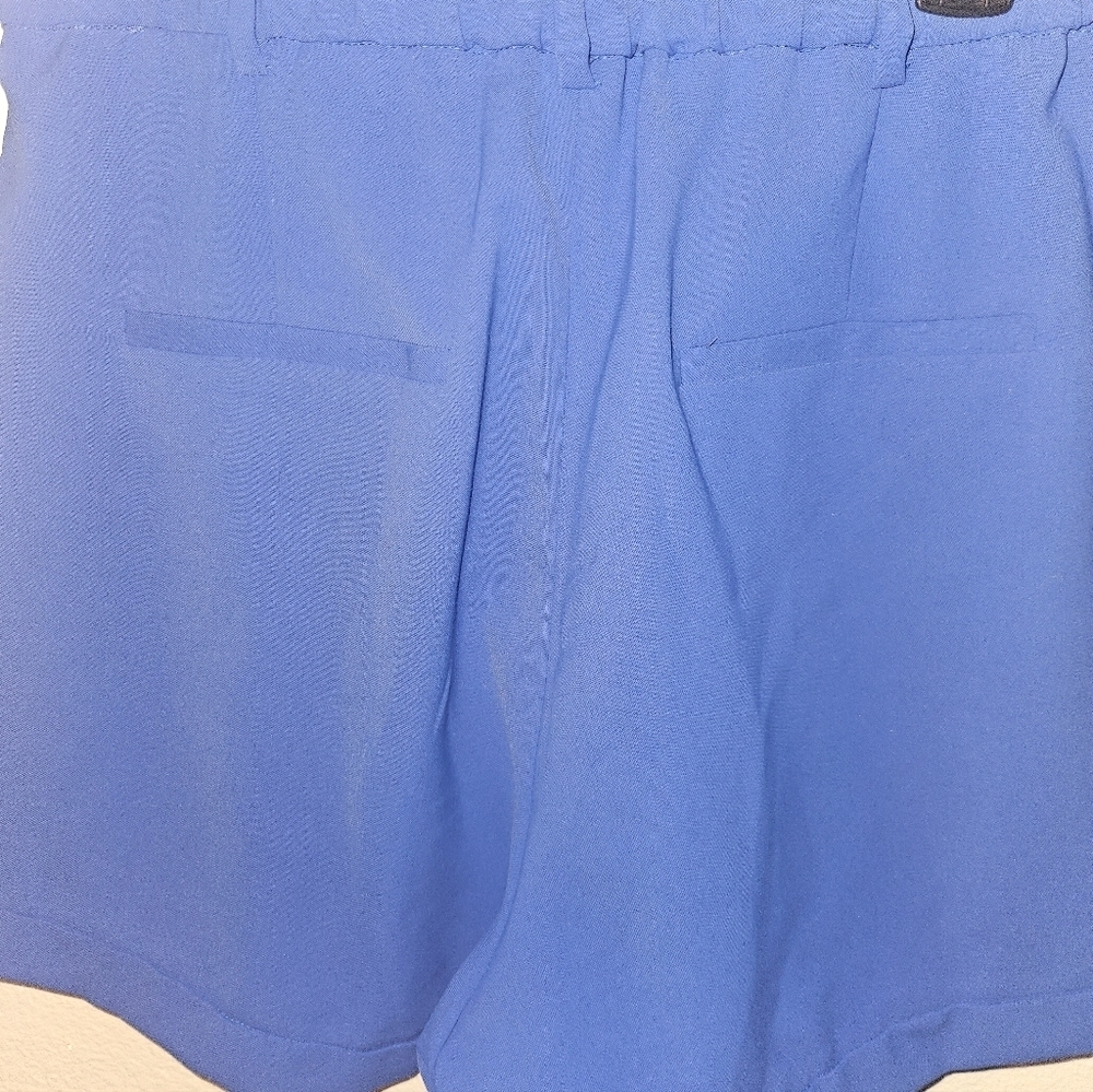 Jade Womans Blue Elastic Waist Shorts Size S - Picture 7 of 10